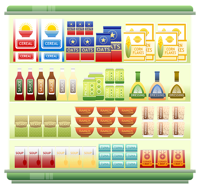 保存のきく食品のイラスト